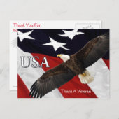 Dank aan een adelaar-veteraan briefkaart (Voorkant / Achterkant)