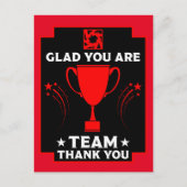 Dank aan het bedrijfsteam briefkaart (Voorkant)