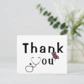 Dank aan het Briefkaart van de arts (Staand voorkant)