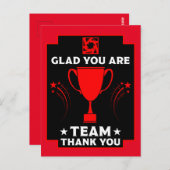 Dank aan het zakenteam briefkaart (Voorkant / Achterkant)