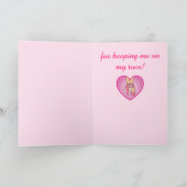 Dank aan mijn dansleraar: Balletschoenen Bedankkaart (Binnen)