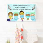 Dank aan onze zorgverleners spandoek (Insitu)