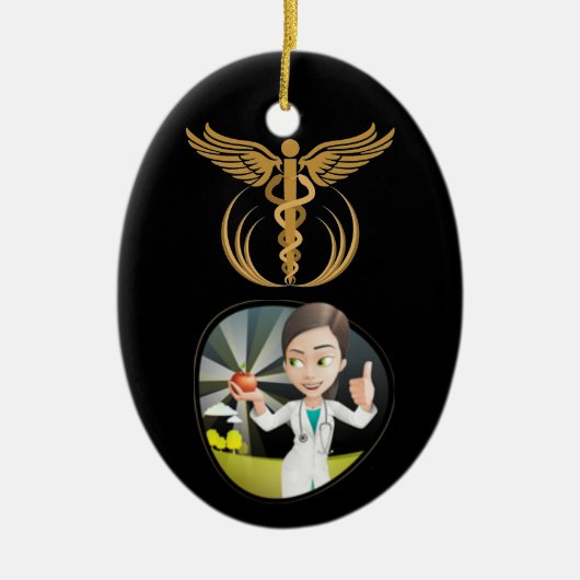 Dank aan uw arts - SRF Keramisch Ornament (Voorkant)