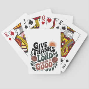 Dank - Christelijk Pokerkaarten