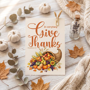 Dank Christian Thanksgiving Briefkaart