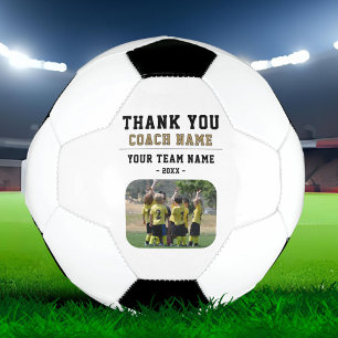 Dank coach team naam foto voetbal