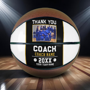 Dank coach teamfoto signeren basketbal
