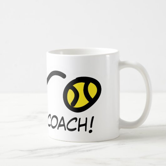 Dank Coach! Tennis mok (Rechts)