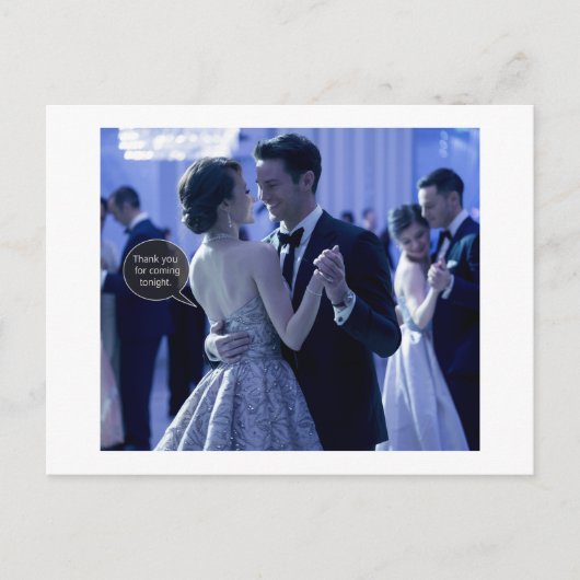 Dank dat u gekomen bent  briefkaart (Voorkant)