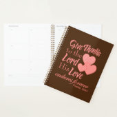Dank de Heer, christelijk Planner (Display)