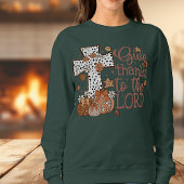 "Dank de Heer" Dames Sweatshirt