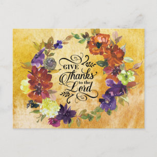 Dank de Heer, Thanksgiving Briefkaart