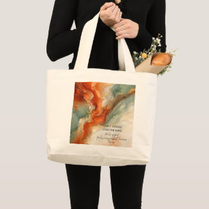 DANK DE HERE Kerstgeschenk van dankbaarheid Grote Tote Bag