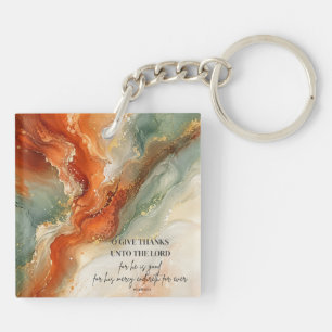 DANK DE HERE Kerstgeschenk van dankbaarheid Sleutelhanger