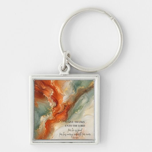 DANK DE HERE |Kerstgeschenk van dankbaarheid Sleutelhanger (Voorkant)