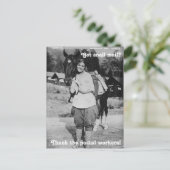 Dank de postarbeiders ansichtkaart briefkaart (Staand voorkant)