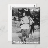 Dank de postbodes Ansichtkaart Briefkaart (Voorkant / Achterkant)