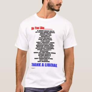 Dank een liberaal t-shirt