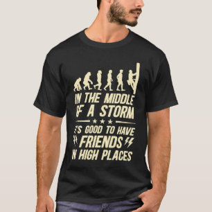 Dank een Lineman Quote Electrical Lineman Electric T-shirt