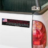 DANK EEN SOLDAAT BUMPERSTICKER (Op Truck)