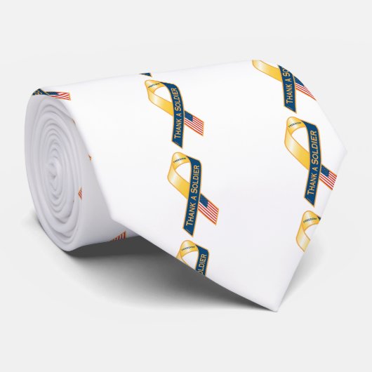 Dank een soldaat stropdas (Opgerold)