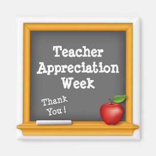 Dank een Teacher Appreciation Week Magneet