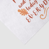 dank en dank aan de Thanksgiving Tissuepapier (Detail)