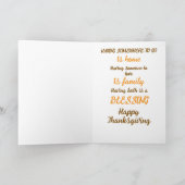 Dank Jamaica thanksgiving Kaart (Binnen)