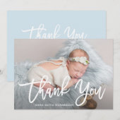 Dank je | Aankondiging van de geboorte van moderne (Voorkant / Achterkant)