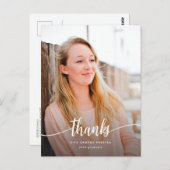 Dank je Afstuderen Modern Foto Afgestudeerde Bedan Briefkaart (Voorkant / Achterkant)
