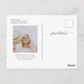 Dank je Afstuderen Modern Foto Afgestudeerde Bedan Briefkaart (Achterkant)