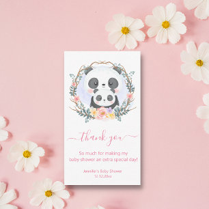 dank je baby shower waterverf schattige pandemie r notitiekaartje