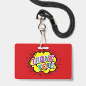 Dank Je Badge (Voorzijde met lanyard)