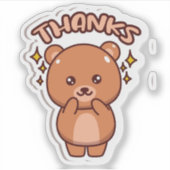Dank je, Beer Sticker (Voorkant)