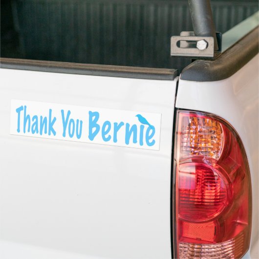 Dank je, Bernie Bumpersticker (Op Truck)