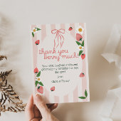 Dank Je Berry Veel Aardbeien Verjaardagskaart Bedankkaart