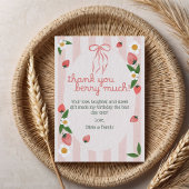 Dank Je Berry Veel Aardbeien Verjaardagskaart Bedankkaart