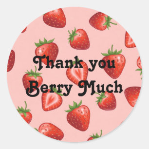 Dank je Berry veel Ronde Sticker