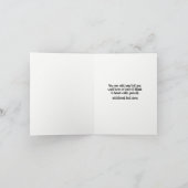 DANK JE Black Modern Script Chic Dank je Bedankkaart (Binnen)