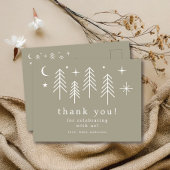 Dank je, blije kampeerder briefkaart