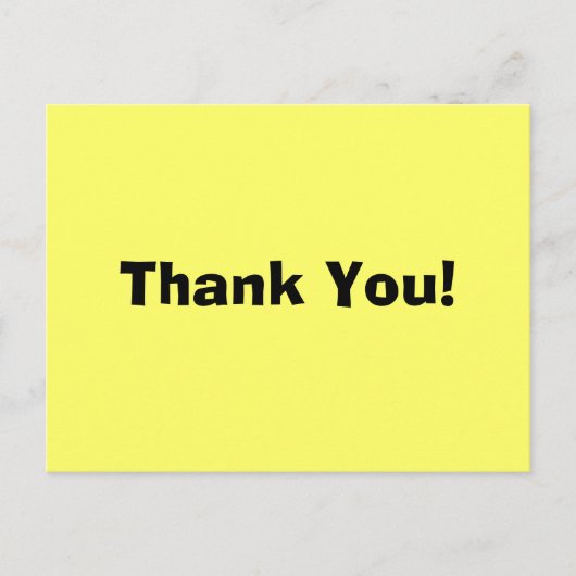 Dank je! briefkaart (Voorkant)