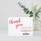 Dank je Briefkaart met Giveaway (Staand voorkant)