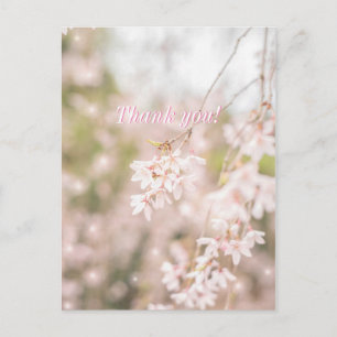 Dank je, Bright Weeping Cherry Sparkles Briefkaart