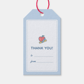 "Dank je" cadeaukaart voor de leraar Cadeaulabel