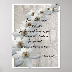 Dank je cadeautje - Poster Verse