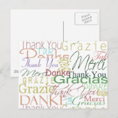 Dank je cadeautjes briefkaart (Voorkant / Achterkant)