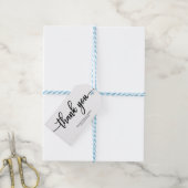 Dank Je - Chic Calligrafie Trouwcadeautags Cadeaulabel (Met Touw)