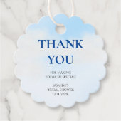 Dank je Cloud 9 Pastel Gradiënt Bruidsdouche Bedankjes Labels (Voorkant)