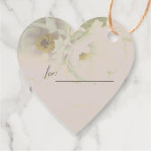 "Dank je!" Couple's Names Wedding Mauve Peony Bedankjes Labels (Achterkant)