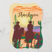 Dank je, cowboy, posse kaart (Voorkant / Achterkant)